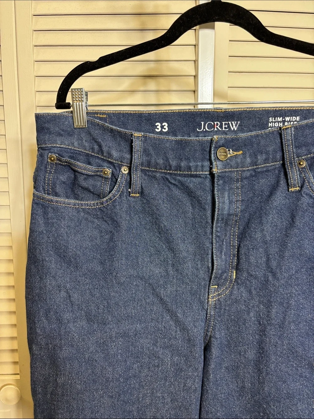 J. Crew Slim-Wide Leg Jean in Indigo Wash Size 33